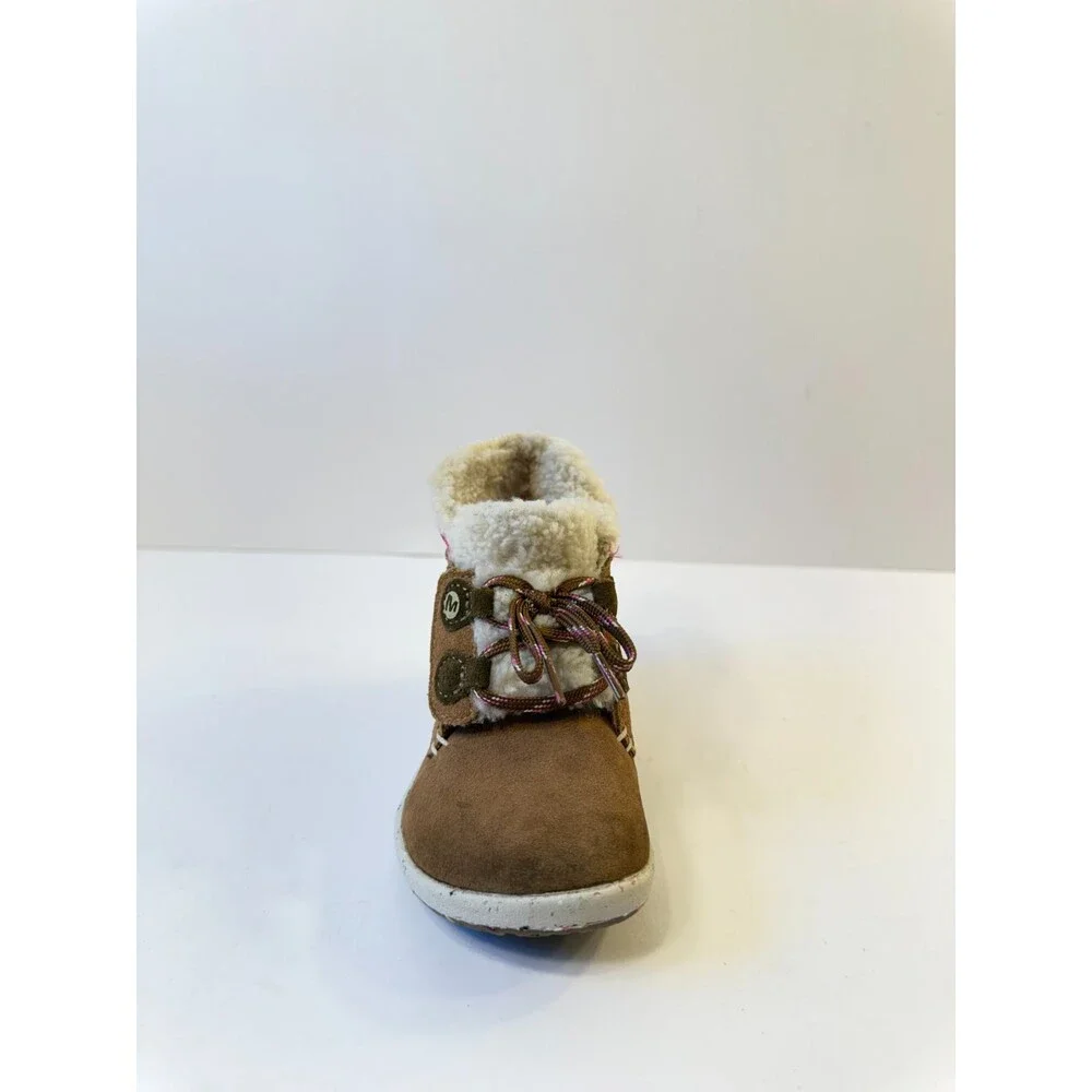 Merrell Toddlers Boots Bare Steps Cocoa Brown Purple US 6